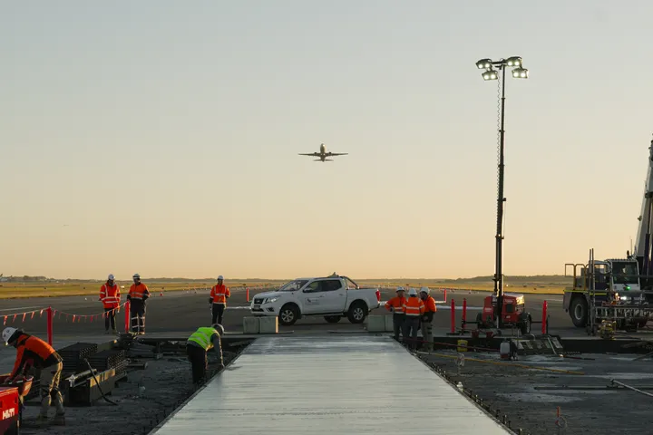 Brisbane Airport concrete pavement remediation